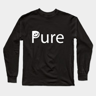 Pure artistic text design Long Sleeve T-Shirt